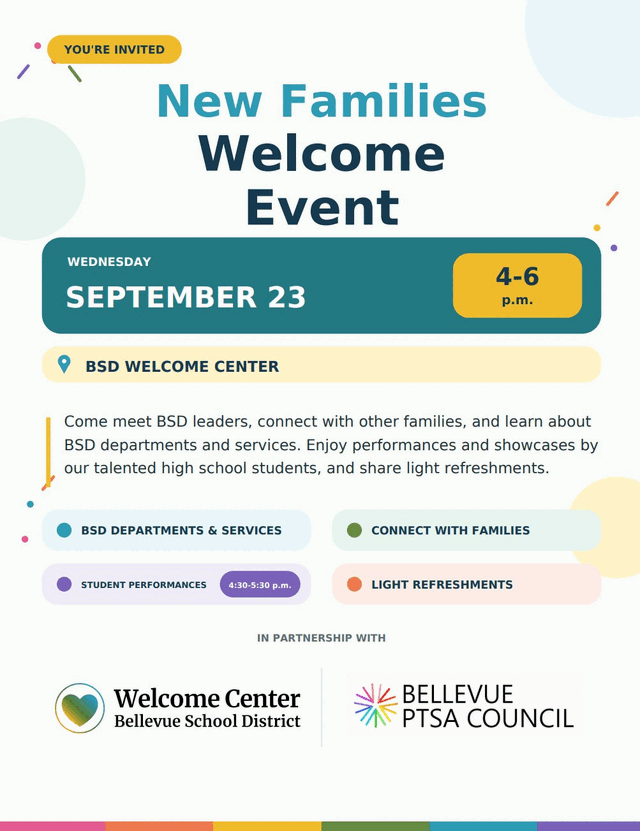 New Family Welcome Event